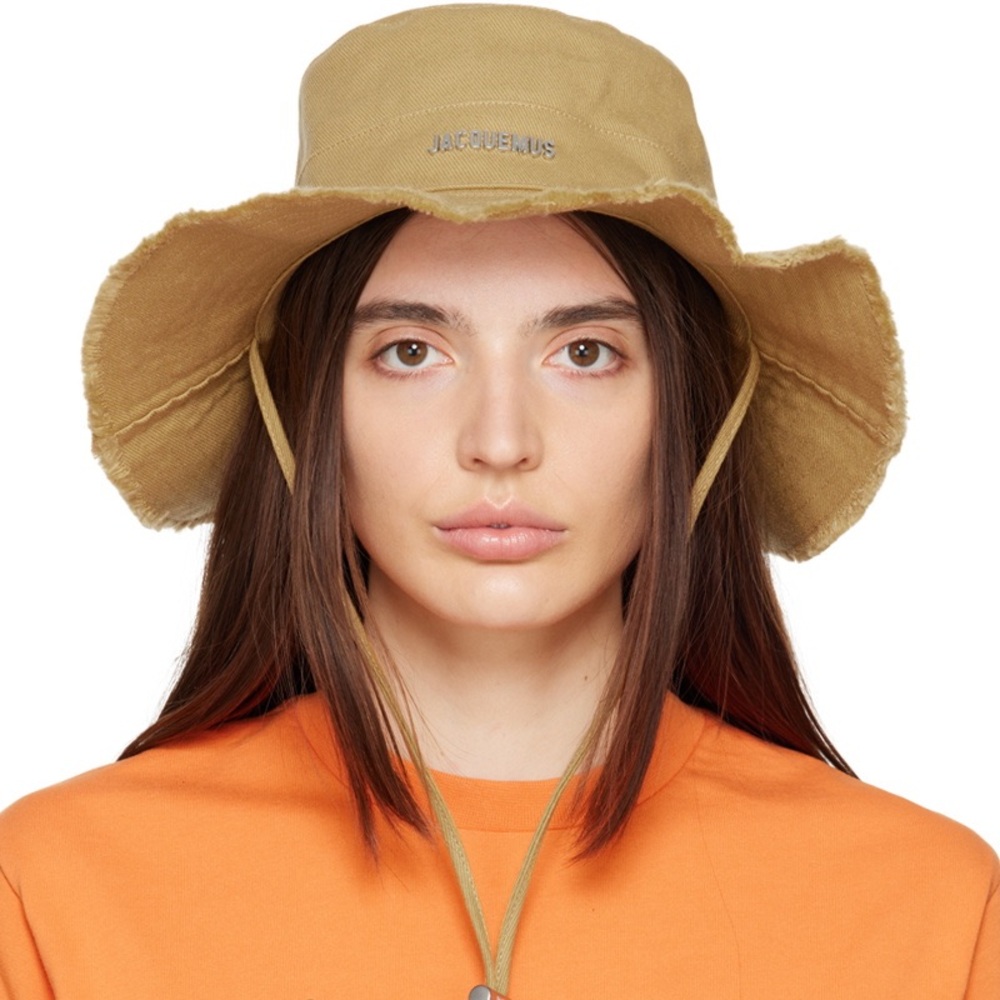 Jacquemus Beige 'Le Bob Artichaut' Beach Hat